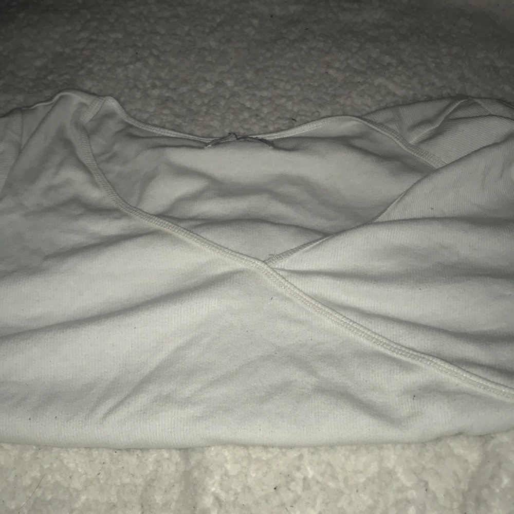 white, hollister top